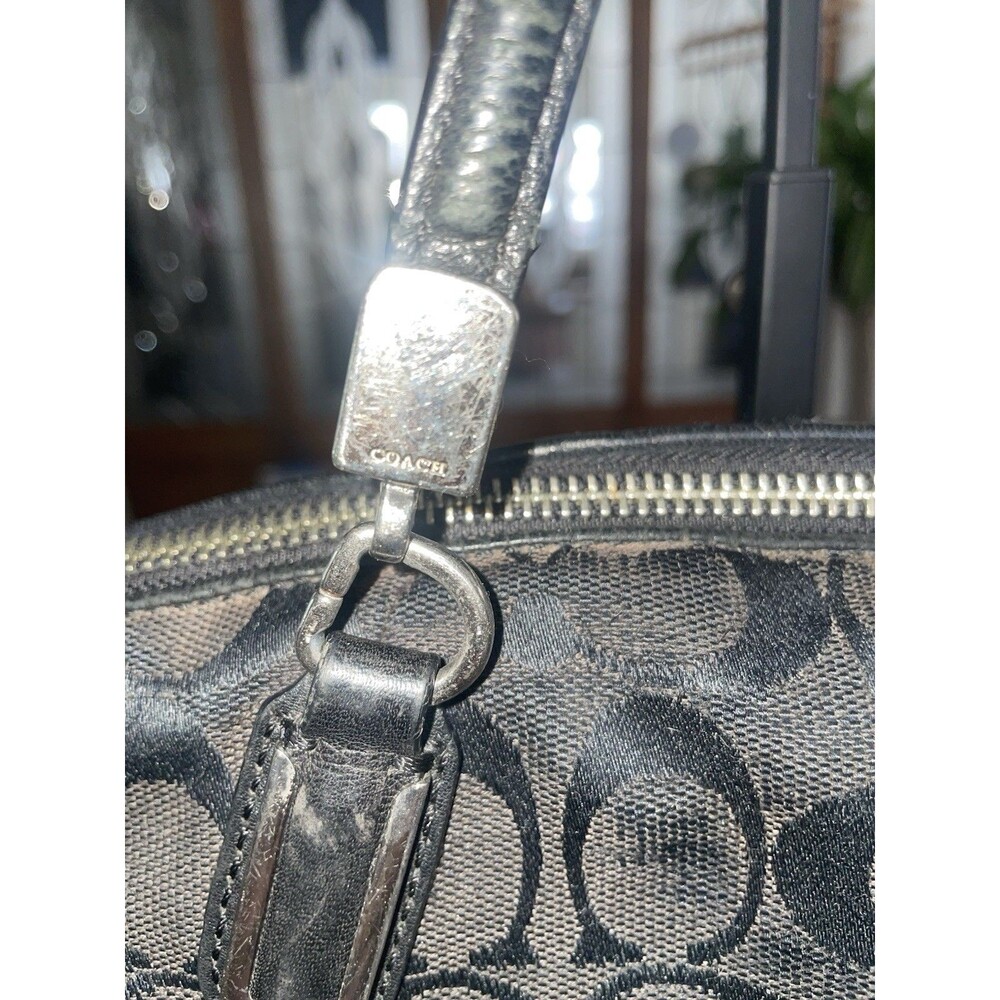 Coach Kelsey Satchel signature black smoke canvas And Wallet Project Bag’s - Picture 6 of 16